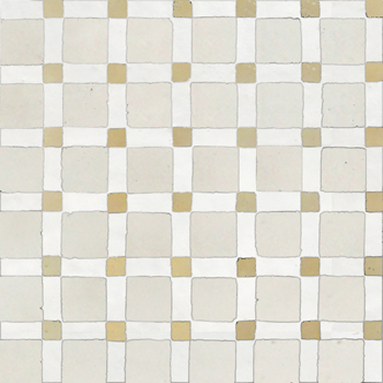 Mosaic House Moroccan tile Fes 1-26-11 White,   Beige,   Polar White,    solid zellige, mosaic, zellij, field, pattern, glaze, simple, classic 